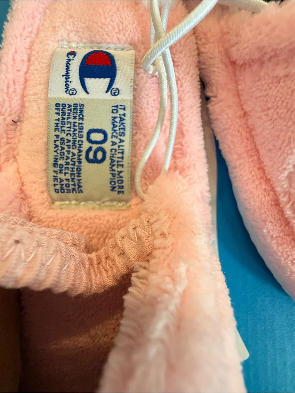 Champion Pink Plush Kids Slippers with Silver Accents NIB